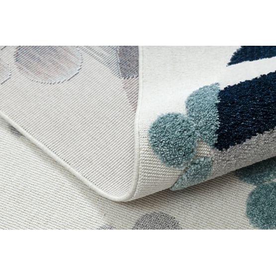 Tepih YOYO GD59 bijelo / sivo - Mačić za djecu, strukturni, senzoričke rese