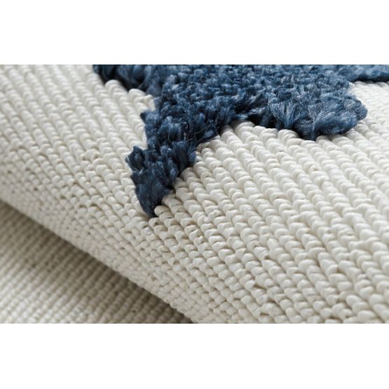 Tepih YOYO GD75 bijelo / sivo - zvijezde, krugovi za djecu, strukturni, senzorički Resice