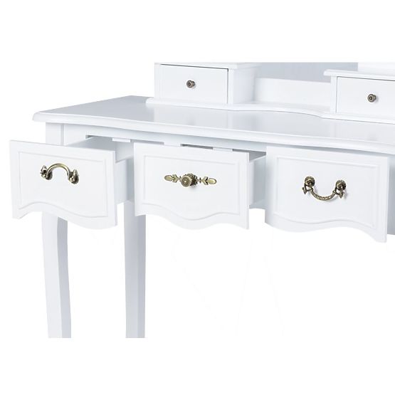 Alva kozmetički stol sa ogledalom i tabureom