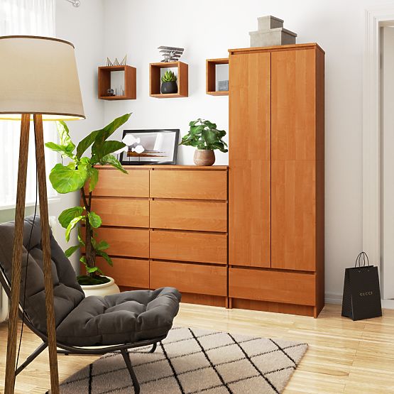 Uredski ormar R 60 cm CLP 1 ladica 2 vrata PK Jasen