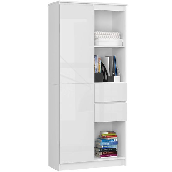 UREDSKI REGAL R 80 cm CLP R15 PK BIJELI / BIJELI SJAJ