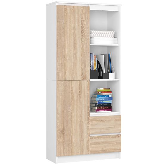 UREDSKI REGALE R 80 cm CLP R11 PK BIJELA / SONOMA