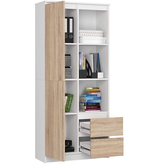 UREDSKI REGALE R 80 cm CLP R11 PK BIJELA / SONOMA