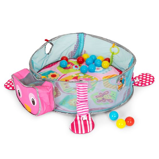 Velika edukativna podloga 3u1 ogradica 30 loptica 0+ ECOTOYS
