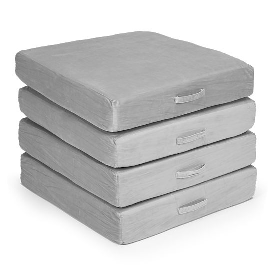 Velika modularna sklopiva sofa za djecu DIY 8 mekih jastuka - siva ECOTOYS