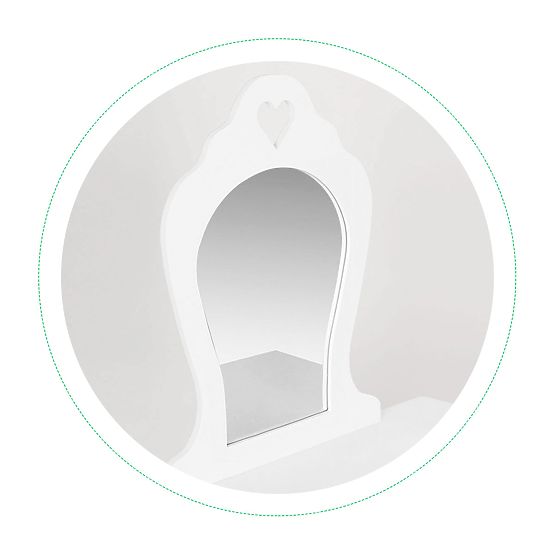 Veliki dječji toaletni stolić s ogledalom za djevojčice ECOTOYS