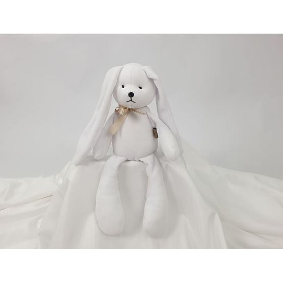 Velur igračka Zec 35 cm - bijela
