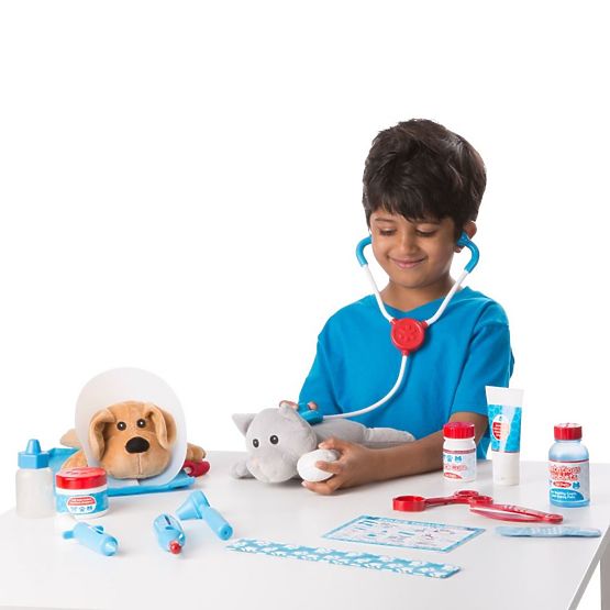Veterinarski set s plišanim životinjama