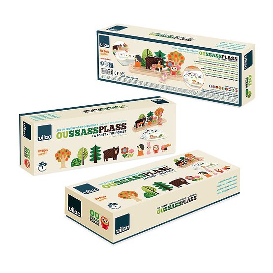 Vilac Drvena logička igra Postavi ispravno! Šuma