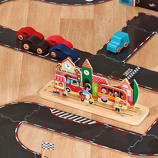 Vilac Drvena logička igra Složi ispravno! Grad