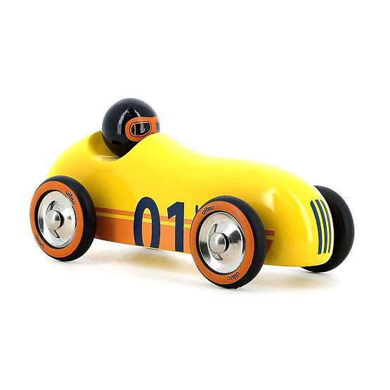 Vilac Drveni automobil Old Sport Compet žuti