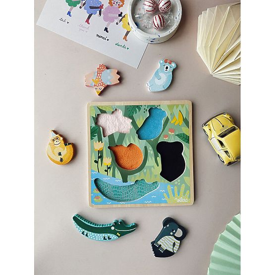Vilac Senzorno umetanje puzzle Jungle