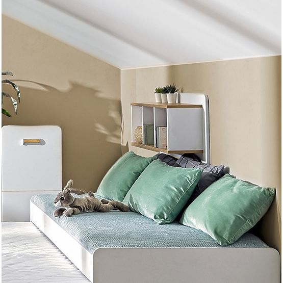 Viseća polica L9 - bijela / hrast nash