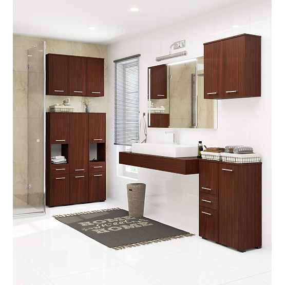 VISOKI KUPAONSKI ORMARIĆ FIN W30 1D WENGE