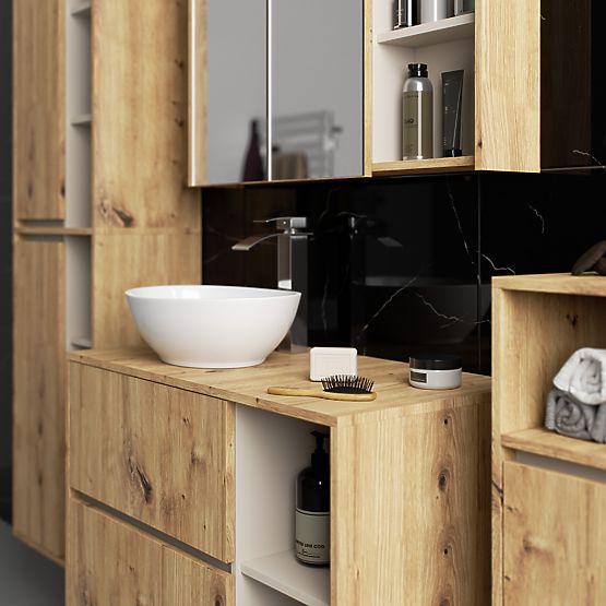 VISOKI KUPAONSKI ORMARIĆ VAMI W35 1D 1W DUB ARTISAN / KAŠMIR