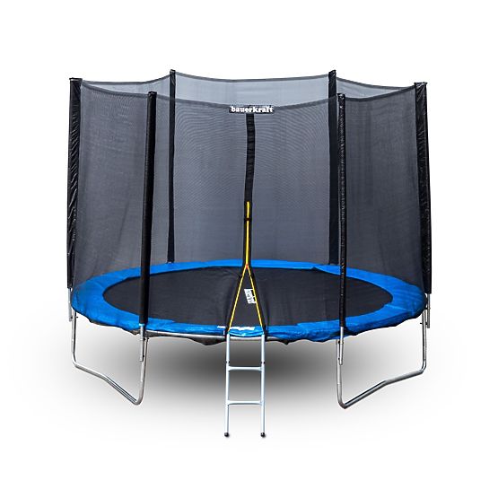 Vrtna trampolina s vanjskom mrežom promjera 8 ft 244-252 cm + ljestve