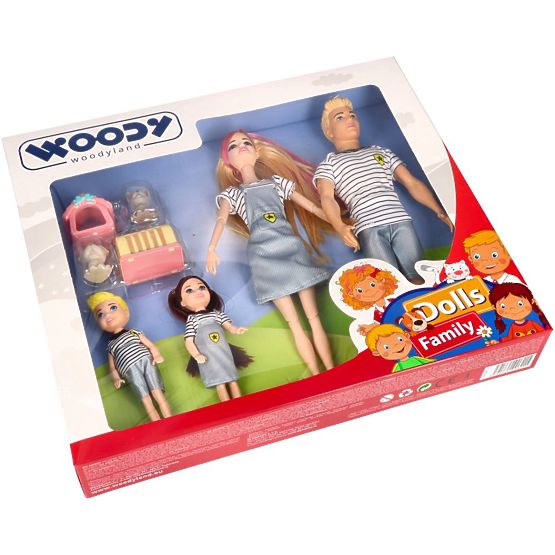 Woodyland Moderna obitelj lutaka sa životinjama