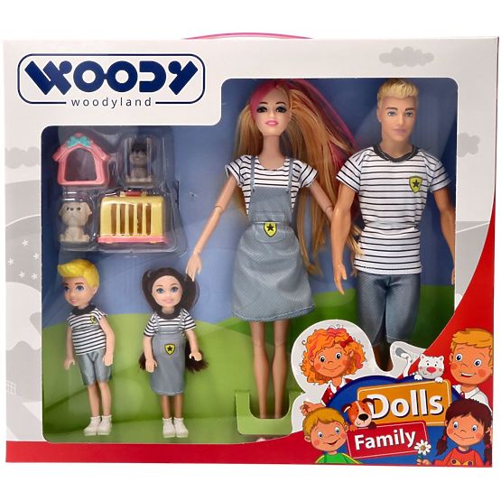 Woodyland Moderna obitelj lutaka sa životinjama
