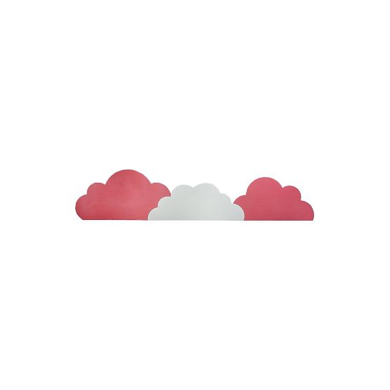 Pjena za zaštitu zida iza kreveta Clouds - roza