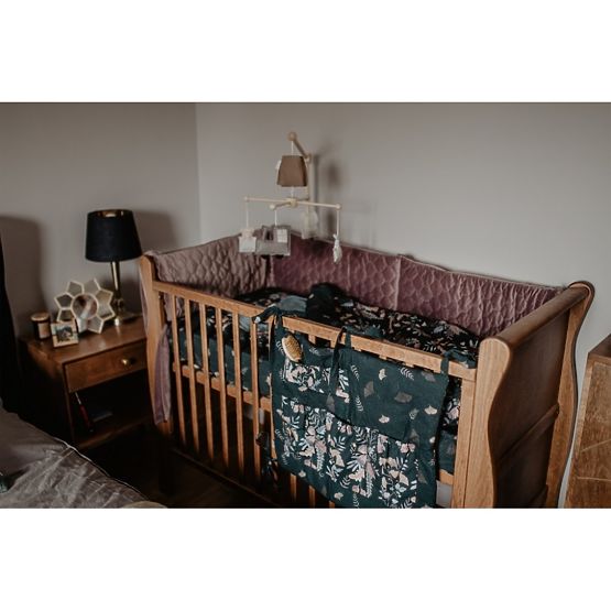 Mantinel za krevetić Secret Garden - ljubičasta