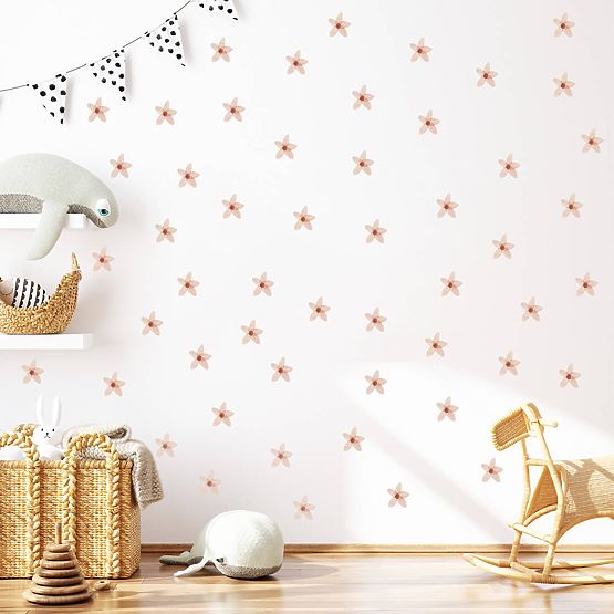 Set zidnih naljepnica - Ružičasti zaboravci 23 kom