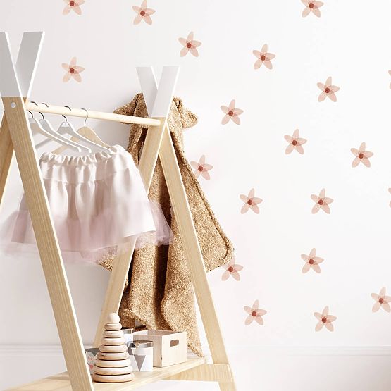 Set zidnih naljepnica - Ružičasti zaboravci 23 kom