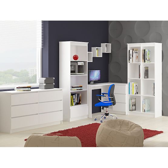 ZIDNA POLICA K 25x25cm SET 3 kom BIJELA