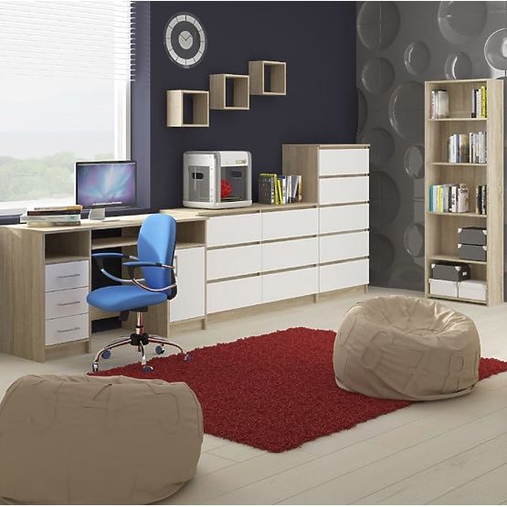 ZIDNA POLICA K 25x25cm SET 3kom HRAST SONOMA