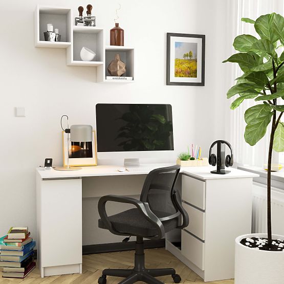 ZIDNA POLICA STAR BIJELA