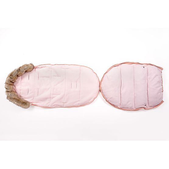 Zimska navlaka za kolica Mouse - stara roza