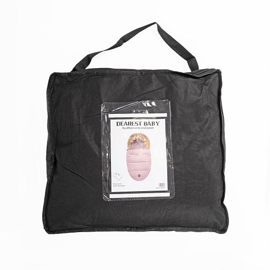 Zimska navlaka za kolica Mouse - stara roza