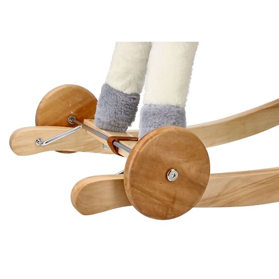 Zlatni ljuljajući jednorog s kotačima