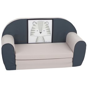 Dječja sofa Tigřík - siva