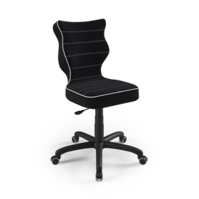 Ergonomska radna stolica prilagođena visini od 146-176,5 cm - crna