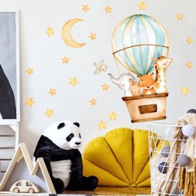 Zidna naljepnica - Životinje u balonu, Housedecor