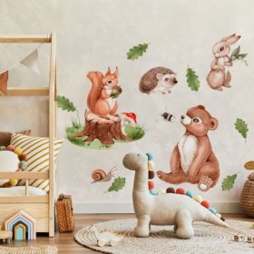 Zidne naljepnice - Šumske životinje XL, Housedecor