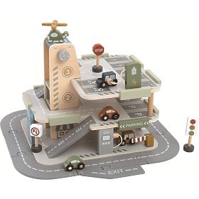 2Kids Toys Drvena garaža s cestom