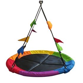 2Kids Toys Ljuljačka Roda gnijezdo s zastavicama šarena