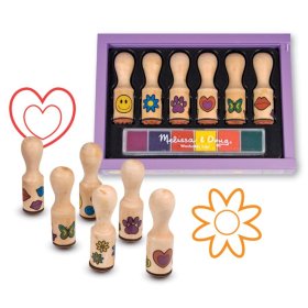 Melissa & Doug set drvenih žigova - 6 kom, Melissa & Doug