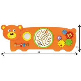 Edukativna igračka na zidu - Medvjed