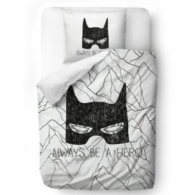 Gosp. Posteljina Little Fox Batman - Uvijek budi heroj - pokrivač: 135 x 200 cm jastuk: 60 x 50 cm