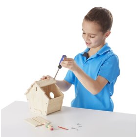 Kreativni set - drvena kućica za ptice, Melissa & Doug