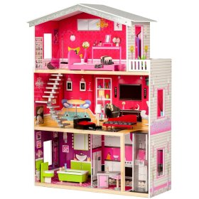 Drvena kućica za lutke s dizalom Kayla, EcoToys