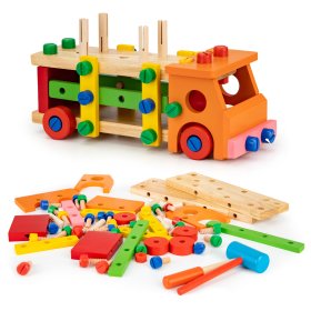Drveni konstrukcijski set s alatima