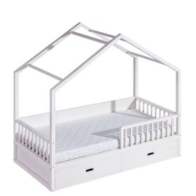 Viktor dječji krevet u obliku kućice - 200x90 cm - siva boja, Dolmar