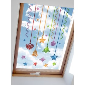 Naljepnice za prozore Božićni uzorak 04 - mješavina boja, Mint Kitten