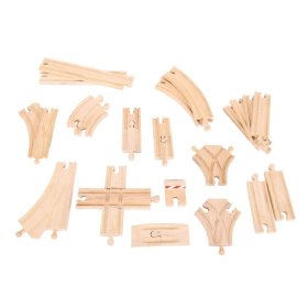 Bigjigs Rail Drvene šine set od 25 dijelova, Bigjigs Rail