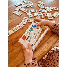 Small Foot Drvene igre Domino farma manja, Small foot by Legler