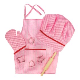 Bigjigs Toys Pink Set Chef, Bigjigs Toys