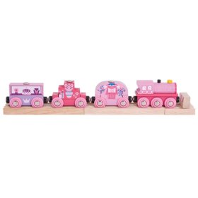 Bigjigs Rail Train za princeze + 3 tračnice